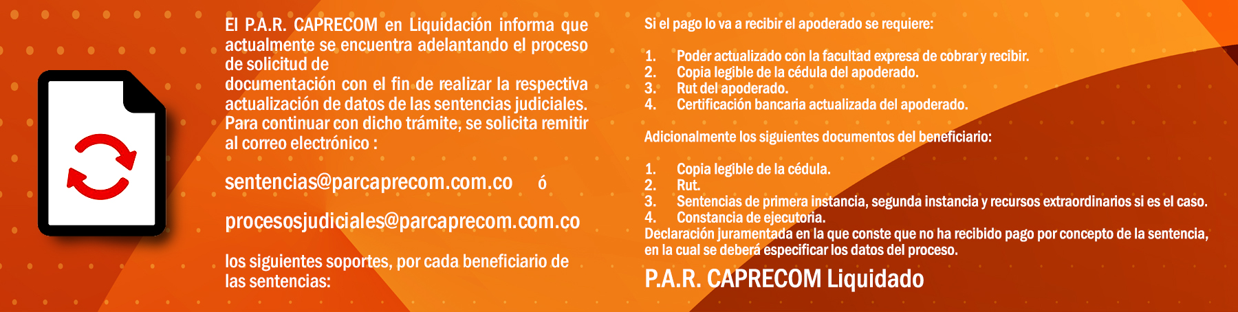 AVISO IMPORTANTE
